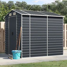 vidaXL Abrigo de jardim 191x215x198 cm aço galvanizado antracite
