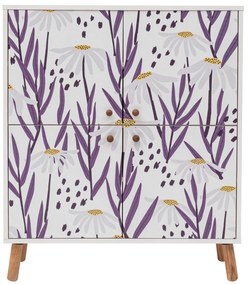 Armário Multiuso Multilux – Branco, Roxo, Lilás – 95x111x36 cm