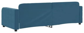 Sofá-cama 80x200 cm veludo azul