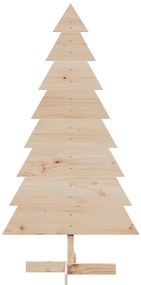 Árvore de Natal decorativa 150 cm madeira de pinho maciça