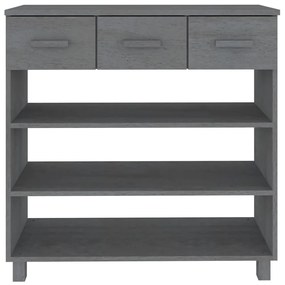 Mesa consola HAMAR 90x35x90 cm pinho maciço cinza-escuro