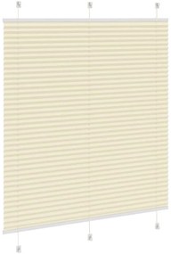 Plissado Cego Creme 120x100cm Largura Tecido 119,4 cm Poliéster