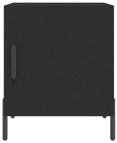 Mesa de cabeceira 2 pcs 40x40x50 cm derivados de madeira preto