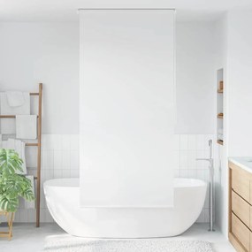 Estore de rolo para o duche 100x240 cm branco