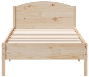 Cama sem colchão 90x200 cm madeira de pinho maciça