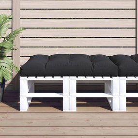 Almofadão para assento de jardim 120x80x10 cm tecido preto