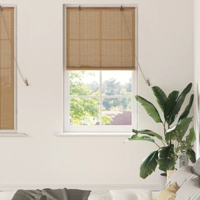 vidaXL Persianas e Sombras de Janela Marrom Claro 80 x 160 cm Bambu