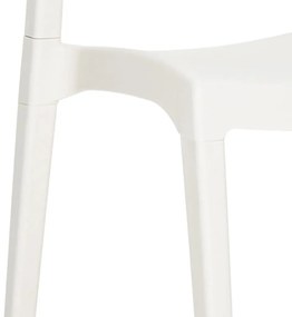 Cadeiras de jardim 2 pcs polipropileno branco