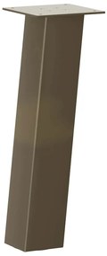 Pés para mesa de centro 4 peças aço natural 30 cm aço