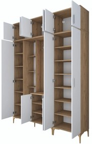 Hall Stand EA128 – Nogueira Branca – 180x240x37,5 cm