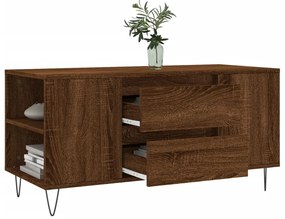 Mesa de centro derivados de madeira carvalho castanho
