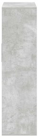 Estante cinzento cimento 66x31x112 cm derivados de madeira