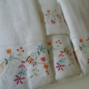 1 toalha 50x100 cm -  100% algodão com 500 gr./m2