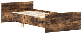Estrutura cama s/ colchão derivados de madeira carvalho fumado