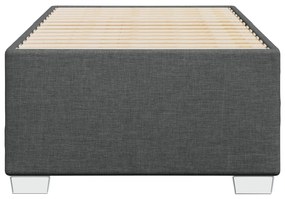 Estrutura de cama sem colchão 80x200 cm tecido cinzento-escuro