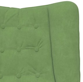 Poltrona Relaxante Velvet Verde Claro