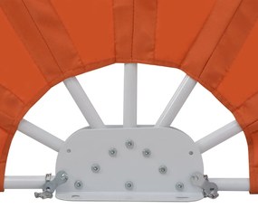 Toldo lateral dobrável para terraço 160 cm terracota