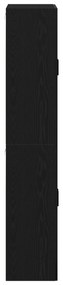 Armários 2 pcs Carvalho Preto 69,5x34x180 cm Madeira de Engenharia