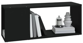 Móvel de TV 80x24x32 cm derivados de madeira preto