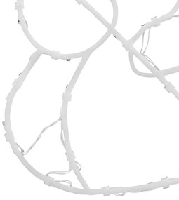 Luzes de Natal silhueta boneco neve 2 pcs 35 LEDs branco quente