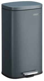 Lixeira de cozinha com pedal e tampa suave | SONGMICS | 34.8 x 29.7 x 63.3 cm | cinzento | LTB03GS.