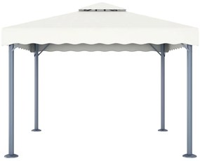 Gazebo 300x300 cm alumínio creme