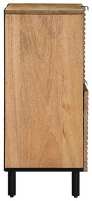 Aparador 80x33x75 cm madeira de mangueira maciça castanho