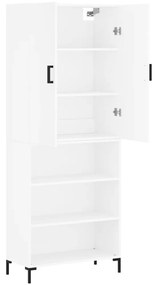 Armário alto 69,5x34x180 cm derivados de madeira branco