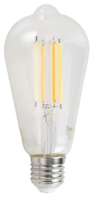 Lâmpada LED Inteligente E27 Dimerizável ST64 7W 806LM 2700-6500K