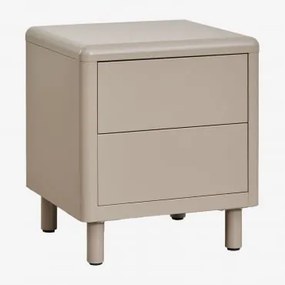 Mesa De Cabeceira Retangular 45x40 Cm Em Aço Michigan Moka Brown - Sklum