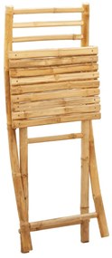 Cadeiras de jardim dobráveis 4 pcs 43x54x88 cm bambu