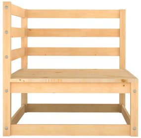 Sofás de canto para jardim 2 pcs madeira de pinho maciça