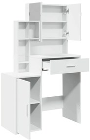 Toucador com armário 80x35x132 cm cor branco