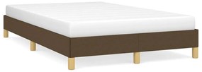 vidaXL Estrutura de cama sem colchão 120x190cm castanho escuro