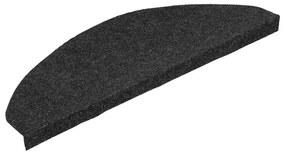 Tapetes de escada adesivos 30 pcs 65x22,5x3,5 cm preto