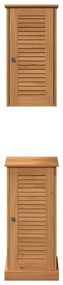 Conjunto de Móveis para Banheiro 2 pcs Marrom e marrom mel