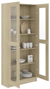 Vitrine Real de 185 cm - Carvalho - Design Moderno