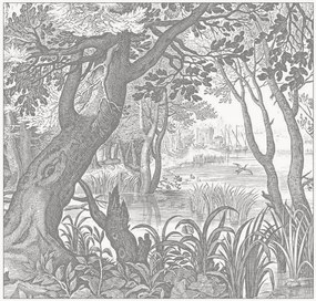Papel de parede não tecido Engraved Landscapes