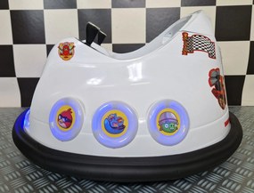 Carrinho de choques eletrico para crianças Angry Birds 6 volts Branco