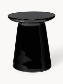 Mesa de apoio redonda com superfície brilhante Dunstan