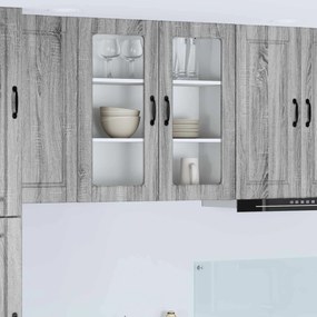 vidaXL Armário de Cozinha com prateleira Cinza Sonoma 80 x 31 x 80 cm