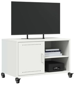 Móvel de TV 68x39x43,5 cm aço laminado a frio branco