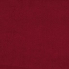 Sofá-cama de 2 lugares veludo vermelho tinto