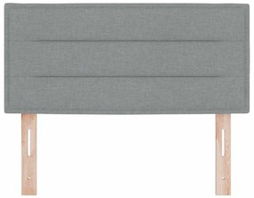 Cabeceira vidaXL Design Linhas Cinza Claro 90 cm Tecido