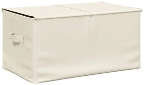 Caixas de arrumação 2 pcs 50x30x25 cm tecido creme