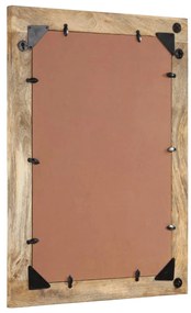 Espelho de casa de banho 50x70x2,5 cm mangueira maciça e vidro