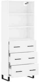 Armário alto 69,5x34x180 cm derivados de madeira branco