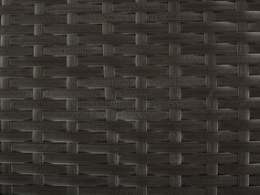 Caixa de arrumação em rattan sintético castanho 126 x 46 cm MODENA Beliani