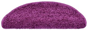Tapetes de escada 20 pcs 65x21x4 cm violeta