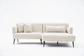 Sofá de Canto Revos – Creme – 250x86x100 cm